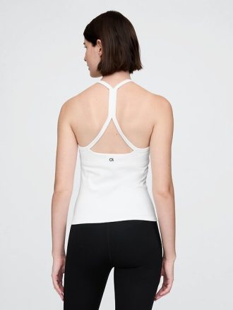 Camiseta sin mangas con espalda nadadora lisa GapFit
