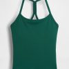Camiseta sin mangas con espalda nadadora lisa GapFit