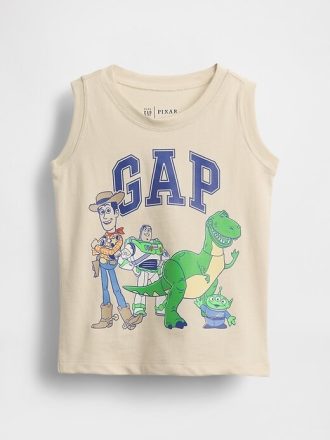 Camiseta sin mangas con estampado de Disney para bebés y niños pequeños de Gap