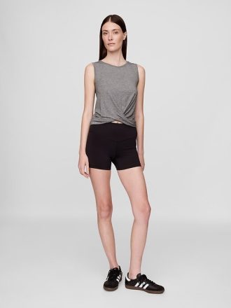 Camiseta sin mangas con parte delantera torcida GapFit Breathe
