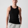 Camiseta sin mangas de canalé (paquete de 2)