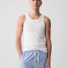Camiseta sin mangas de canalé (paquete de 2)