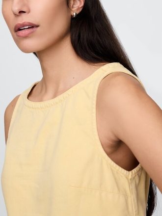 Camiseta sin mangas de mezclilla ultra suave