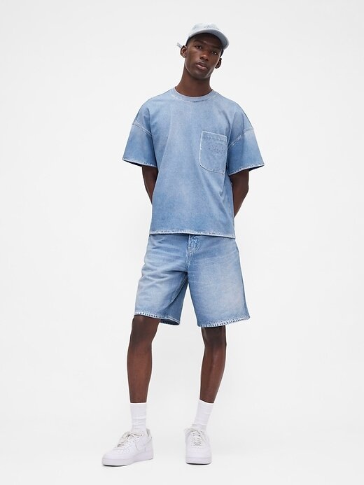 Camiseta vaquera de punto con bolsillo para adulto de Gap × BÉIS Camiseta vaquera de punto con bolsillo para adulto de Gap × BÉIS