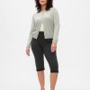 Capris de punto doble y tiro alto Capris de punto doble y tiro alto