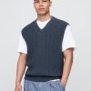 Chaleco de punto trenzado Gap × Malbon
