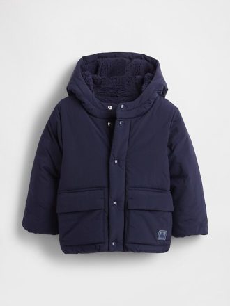 Chaqueta acolchada acogedora para bebés y niños pequeños