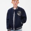 Chaqueta bomber con logotipo universitario para niños Chaqueta bomber con logotipo universitario para niños