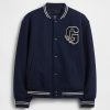 Chaqueta bomber con logotipo universitario para niños Chaqueta bomber con logotipo universitario para niños