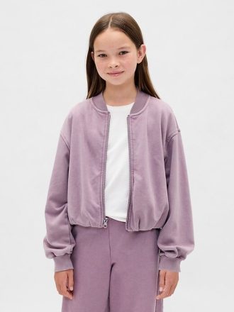 Chaqueta bomber de burbujas suave vintage para niños