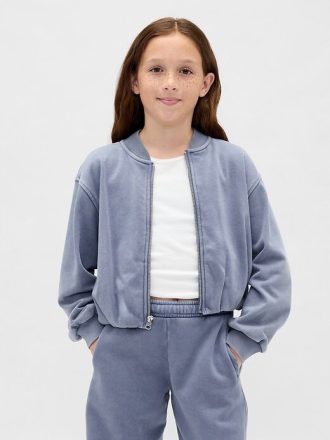 Chaqueta bomber de burbujas suave vintage para niños