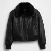 Chaqueta bomber de cuero vegano Chaqueta bomber de cuero vegano