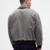 Chaqueta bomber de sarga lavada Chaqueta bomber de sarga lavada