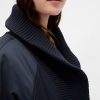 Chaqueta bomber extragrande con ribete de punto Chaqueta bomber extragrande con ribete de punto