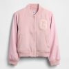 Chaqueta bomber universitaria de mezcla de lana para niños Chaqueta bomber universitaria de mezcla de lana para niños