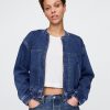 Chaqueta bomber vaquera de punto Chaqueta bomber vaquera de punto