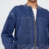 Chaqueta bomber vaquera de punto Chaqueta bomber vaquera de punto