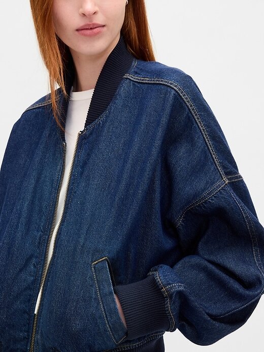 Chaqueta bomber vaquera ultrasuave Chaqueta bomber vaquera ultrasuave