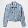 Chaqueta corta con diseño icónico de rayas vaqueras ultrasuaves