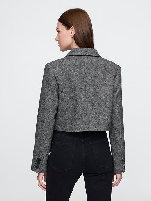 Chaqueta corta de espiga Chaqueta corta de espiga