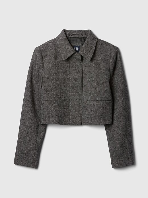 Chaqueta corta de espiga Chaqueta corta de espiga