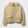 Chaqueta corta de nailon con capucha Chaqueta corta de nailon con capucha