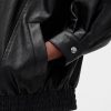 Chaqueta de cuero vegano de gran tamaño Chaqueta de cuero vegano de gran tamaño