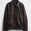Chaqueta de cuero vegano de gran tamaño Chaqueta de cuero vegano de gran tamaño