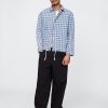 Chaqueta de entrenador con cuadros vaqueros