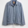 Chaqueta de entrenador con cuadros vaqueros
