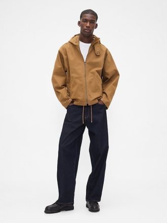 Chaqueta de lona con capucha