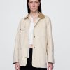 Chaqueta estilo granero con cuello de pana