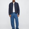 Chaqueta relajada de cuadros de lino y algodón Chaqueta relajada de cuadros de lino y algodón