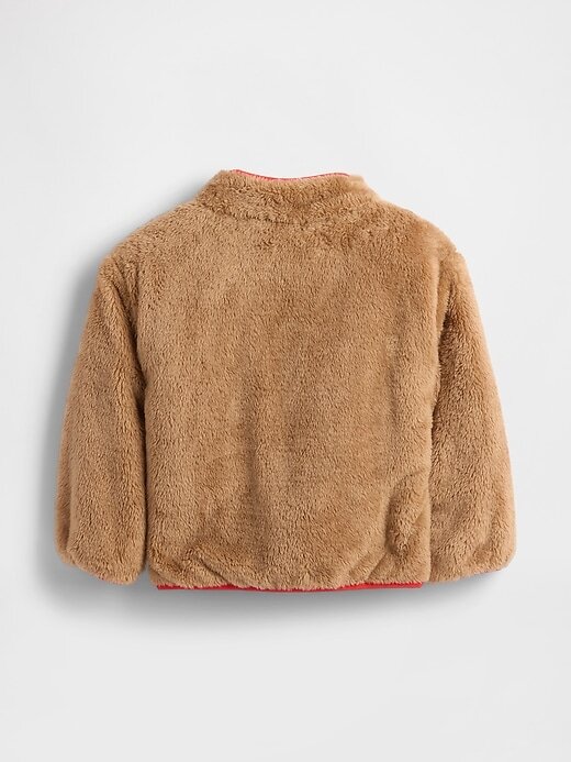 Chaqueta reversible ligera de sherpa para bebés y niños pequeños Chaqueta reversible ligera de sherpa para bebés y niños pequeños