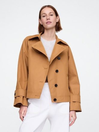 Chaqueta tipo gabardina asimétrica Chaqueta tipo gabardina asimétrica