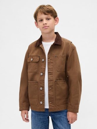 Chaqueta utilitaria de lona para niños