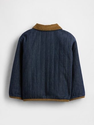Chaqueta vaquera acolchada para bebés y niños pequeños
