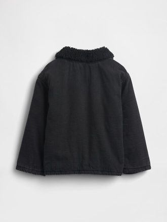 Chaqueta vaquera con forro de sherpa para bebés y niños pequeños