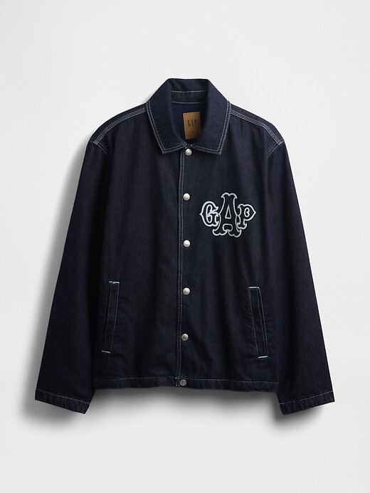 Chaqueta vaquera de entrenador universitario Chaqueta vaquera de entrenador universitario