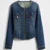 Chaqueta vaquera de motociclista
