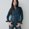 Chaqueta vaquera de motociclista
