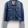 Chaqueta vaquera icónica con puños de alfiler Chaqueta vaquera icónica con puños de alfiler