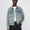Chaqueta vaquera icónica de gran tamaño Chaqueta vaquera icónica de gran tamaño