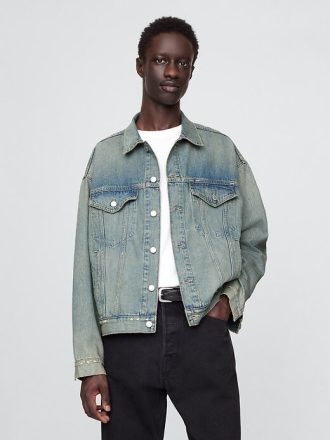 Chaqueta vaquera icónica de gran tamaño Chaqueta vaquera icónica de gran tamaño