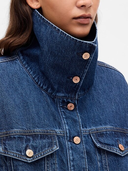 Chaqueta vaquera oversize tipo burbuja Chaqueta vaquera oversize tipo burbuja