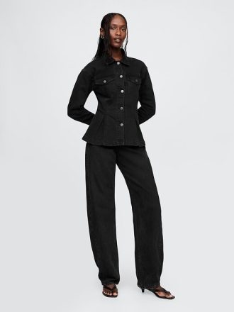 Chaqueta vaquera peplum