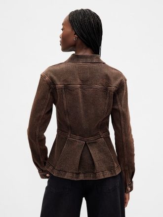 Chaqueta vaquera peplum