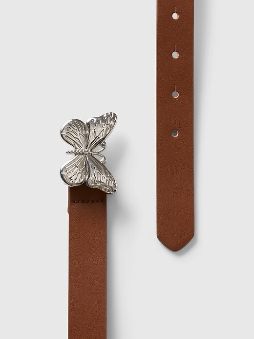 Cinturón de mariposa de cuero vegano para niños Cinturón de mariposa de cuero vegano para niños