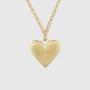 Collar de corazón de oro acanalado HART Collar de corazón de oro acanalado HART