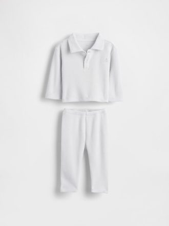 Conjunto de bebé de gofre hilado suave